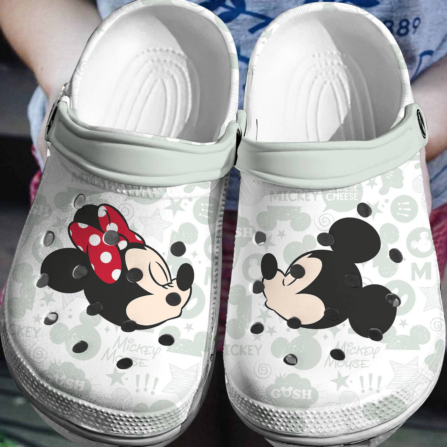 Classic Characters, Modern Twist: Mickey Minnie Crocss 3D Clog Shoes