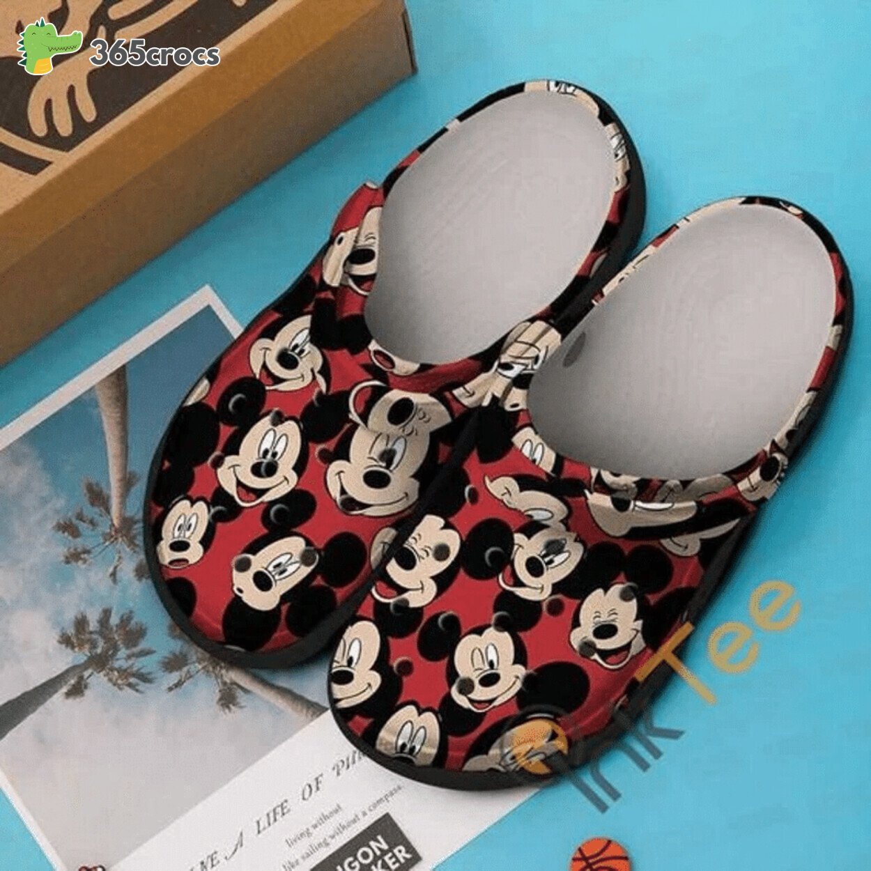 Classic Mickey Mouse Theme Durable Rubber Clog Shoes Kids Adults Love