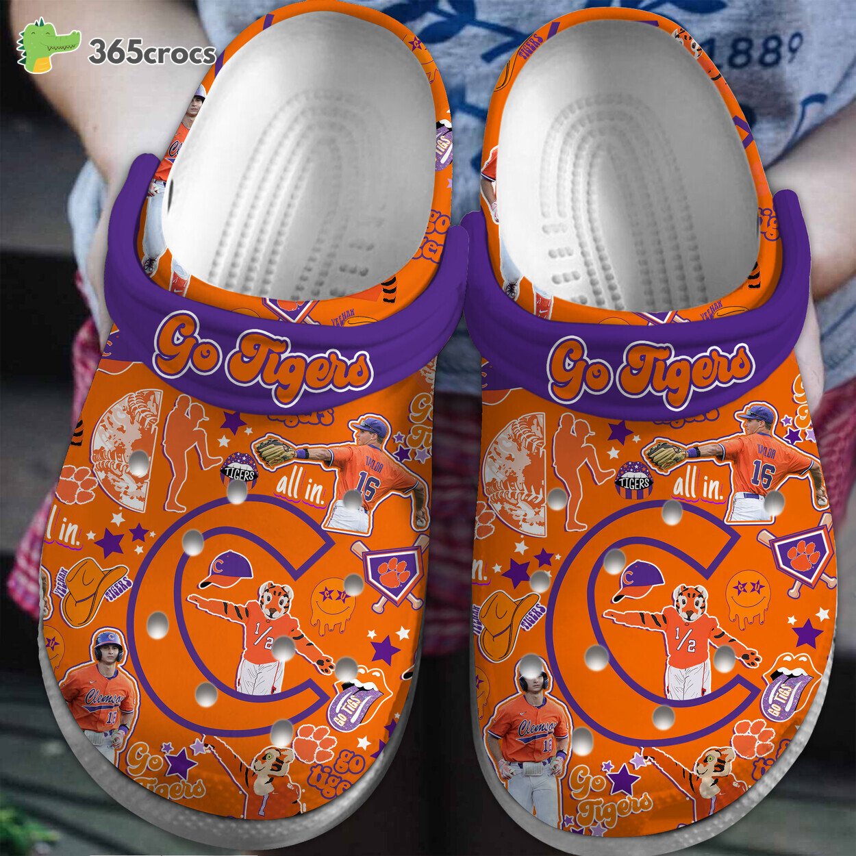Clemson Tigers NCAA Sport Edition Two Comfortable Crocss Clogs Shoes Fans