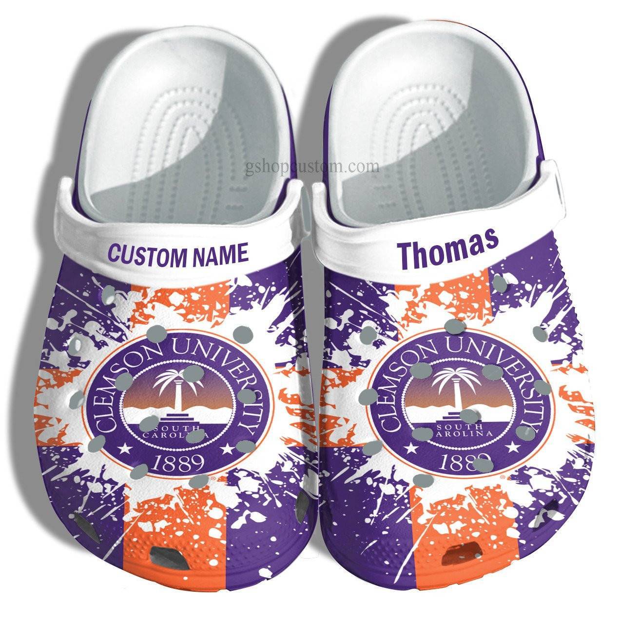 Clemson University Graduation Gifts Croc Crocss Clog Shoes Customize – Admission Gift Crocss Clog Shoes