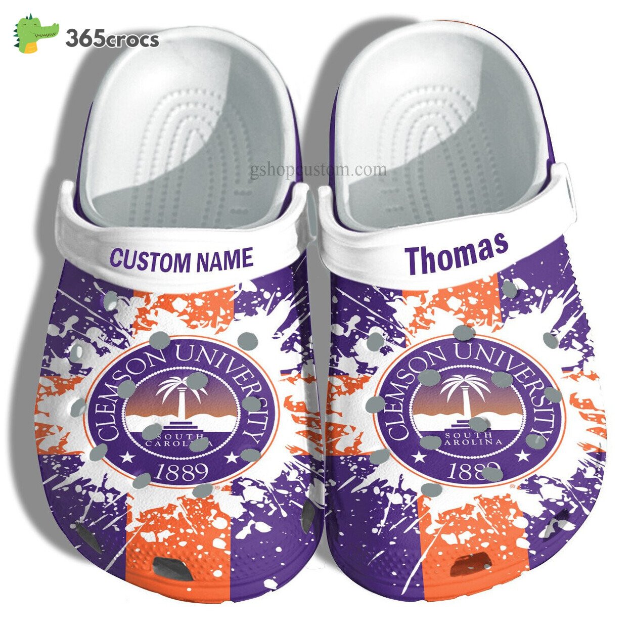 Clemson University Graduation Gifts Croc Shoes Customize Admission Gift Shoes