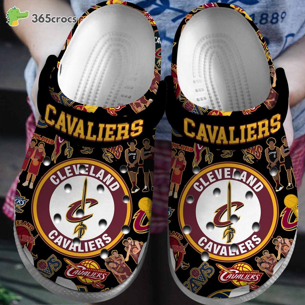 Cleveland Cavaliers NBA Basketball Comfortable Clogs Shoes Series Edition