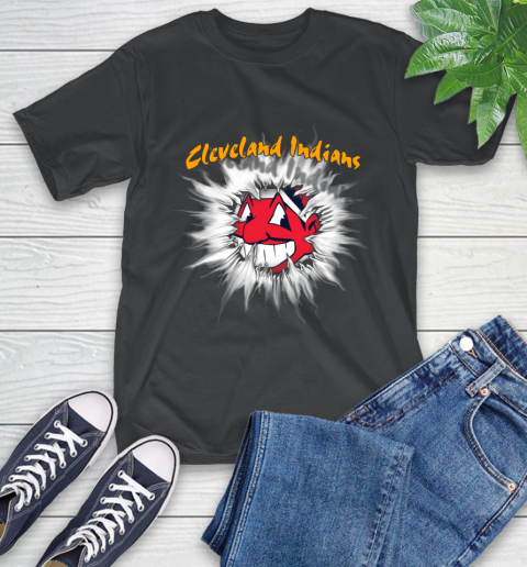 Cleveland Indians Baseball Adoring Fan Rip Sports T-Shirt