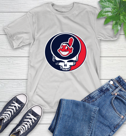 Cleveland Indians Baseball Grateful Dead Rock Band Music T-Shirt