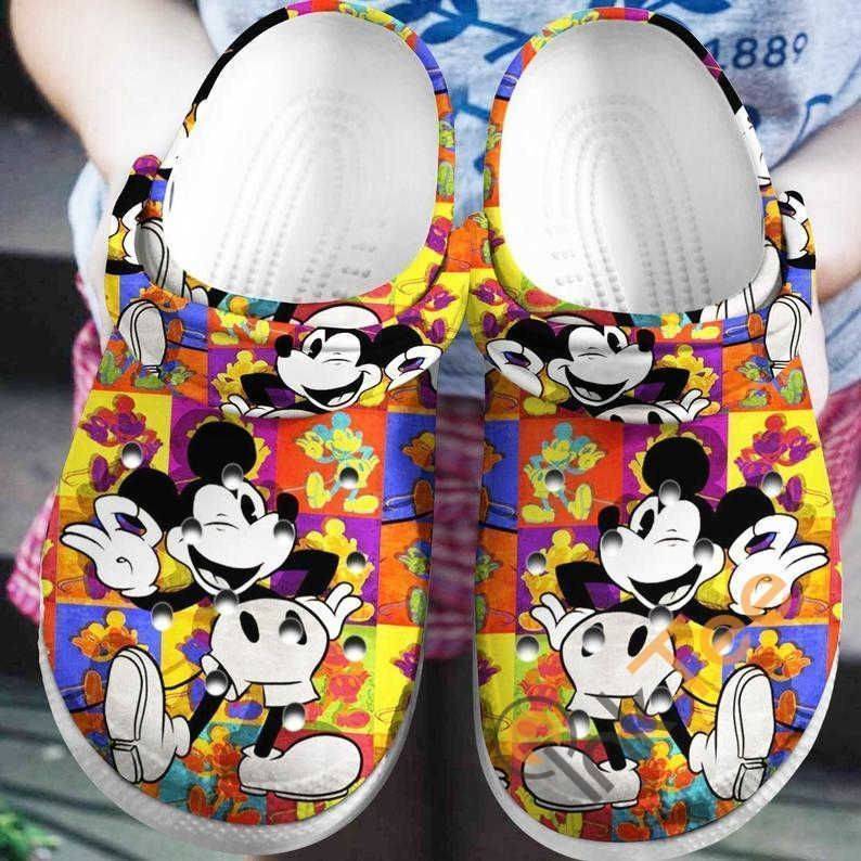 Colorful Mickey Mouse clog Crocss Shoes