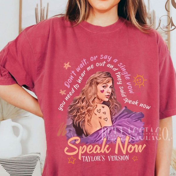 Comfort colors – Speak Now Taylor Version tshirt