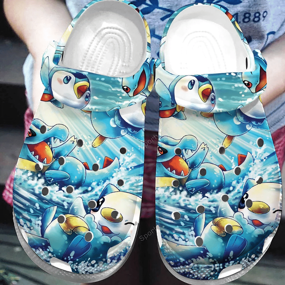 Cool Water Pokemon Clogs Crocss Shoes