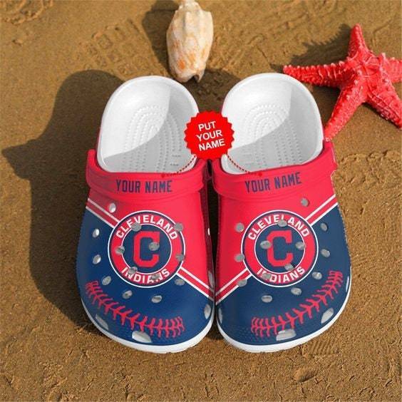 Croc Shoes, Clog Shoes Baseball Cleveland Indians Personalized Croc Shoes