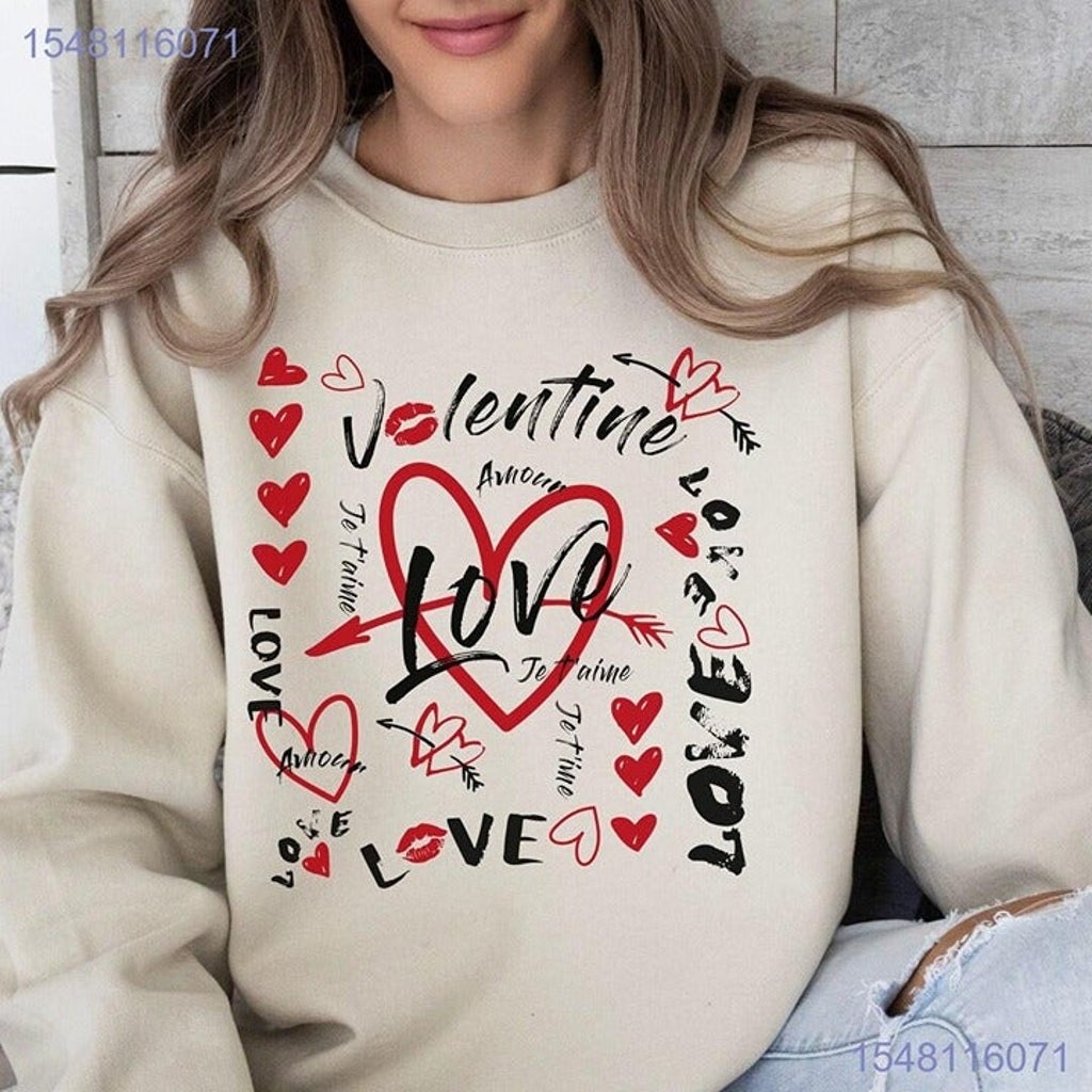 Cupid’s Valentine Sweatshirt Collection Cute Love Sweaters & Sweatshirt