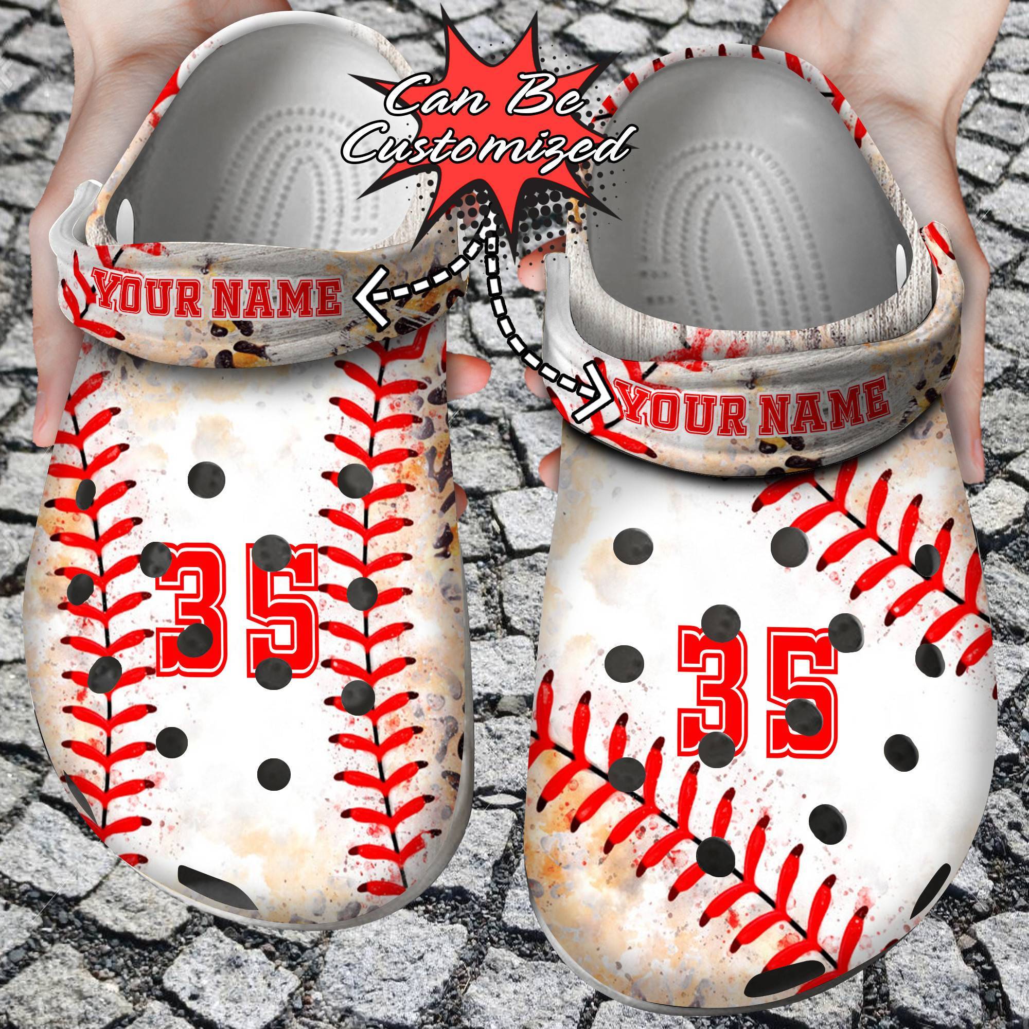 Custom Crocss Personalized Leopard Baseball Mix Watercolor Pattern Clog Shoes