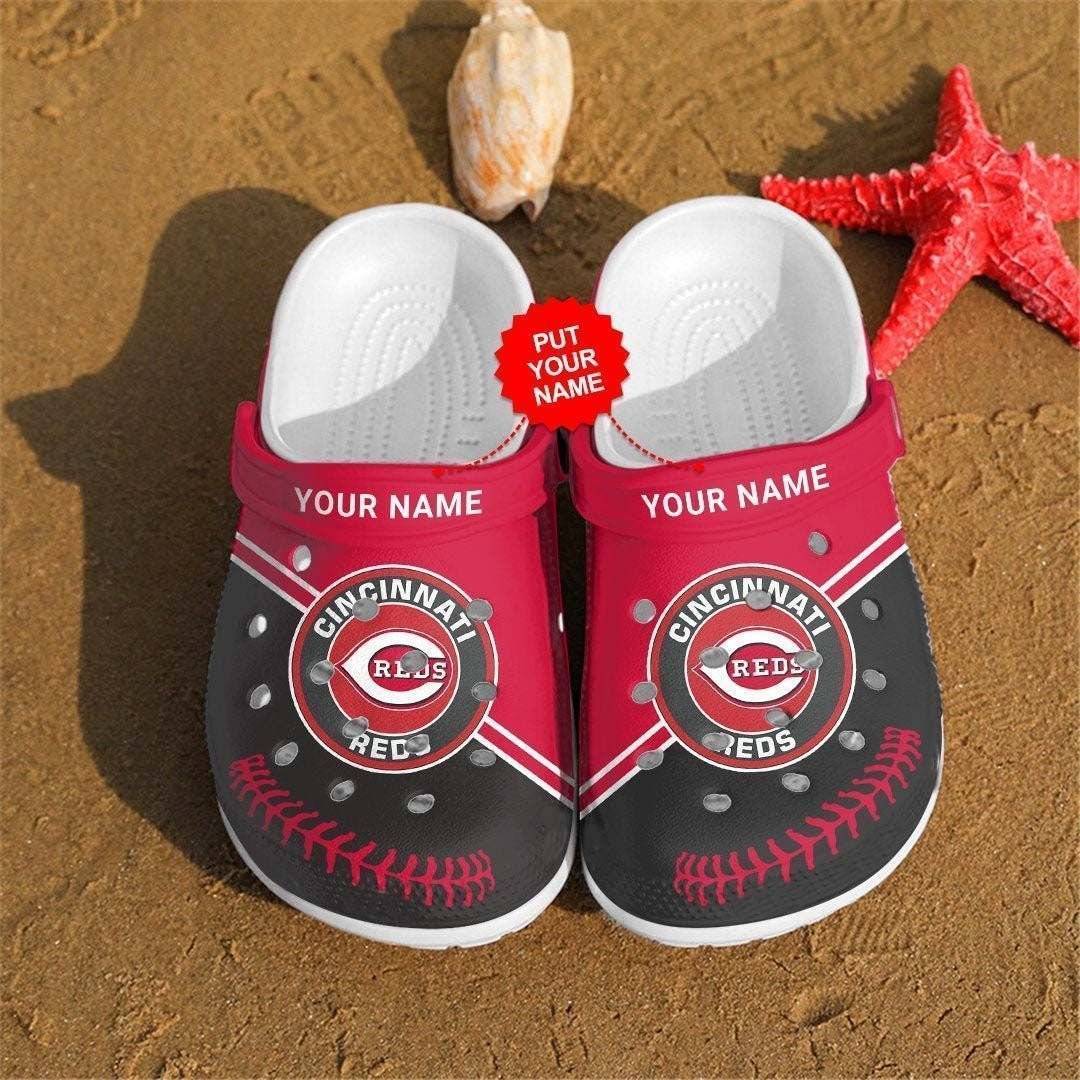 Custom Name Cincinnati Reds Rubber Crocss Clog Shoescrocband Clogs Comfy Footwea