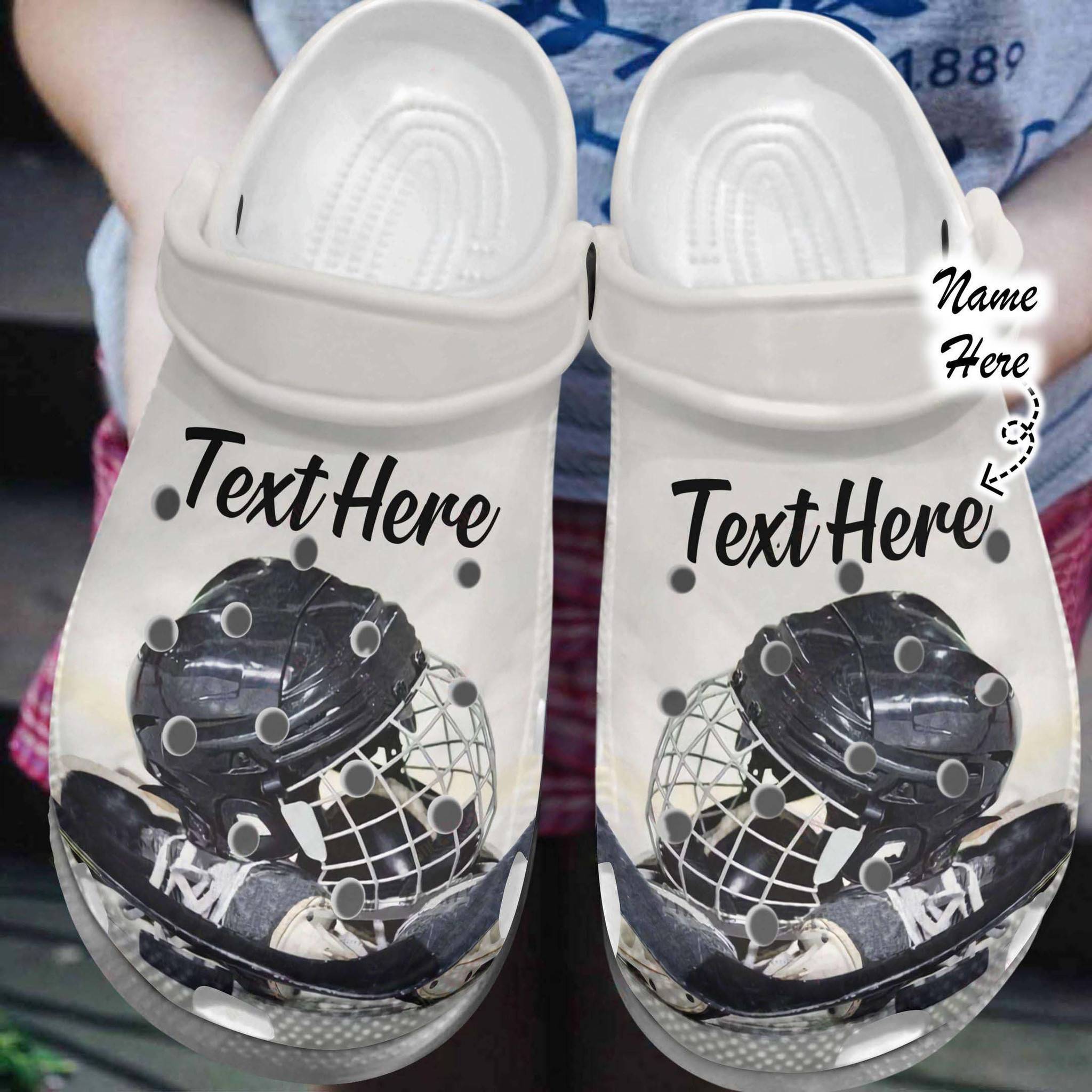 Custom Personalized Sport Hockey Player NHL Clog NHL Crocss Shoes