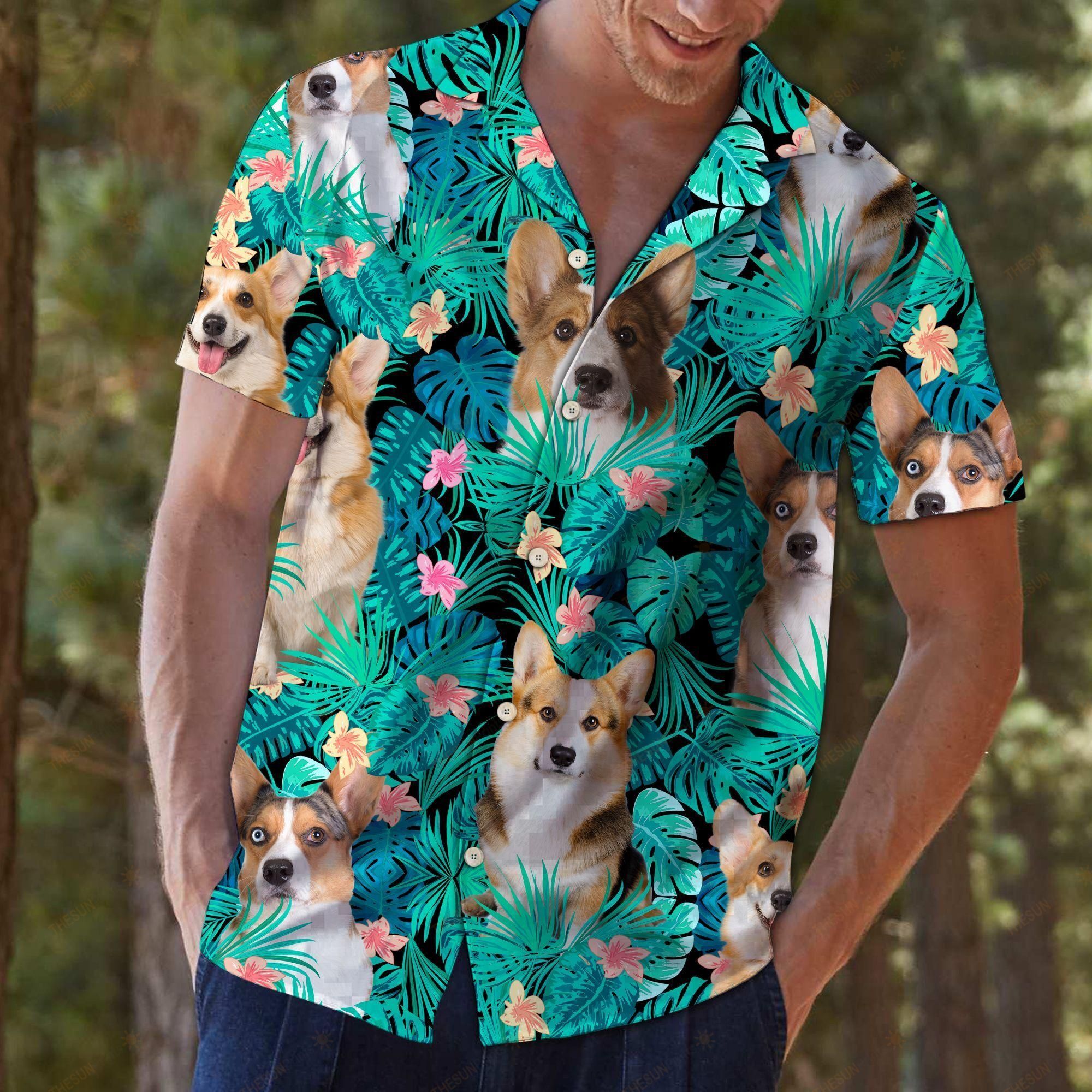 Cardigan Welsh Corgi Tropical Hawaiian Shirt Ha92930