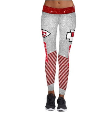 Kansas City Grey/Red High Waist Team Leggings