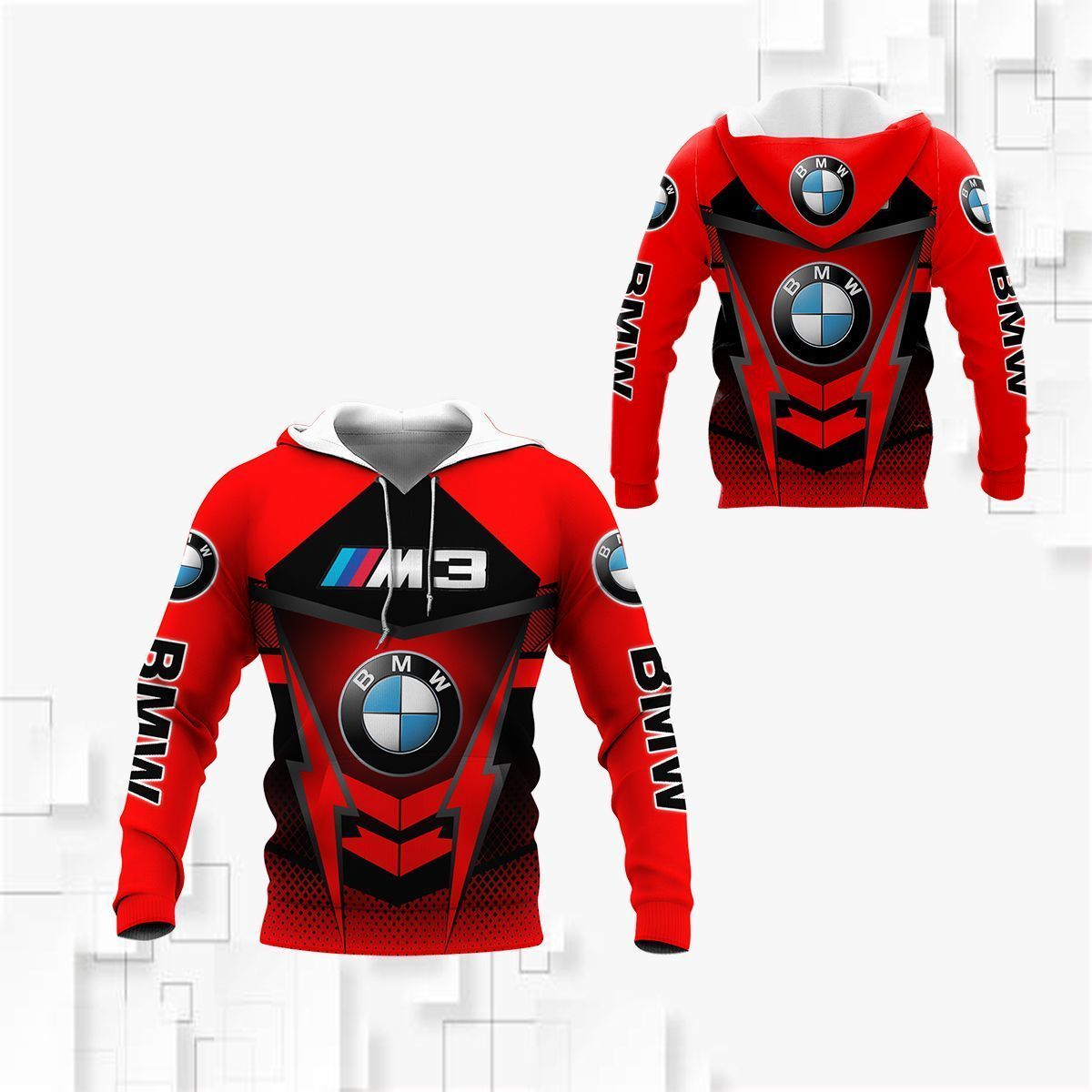 3D All Over Printed BMW M3 TTT-NH Shirts Ver 3 (Red)