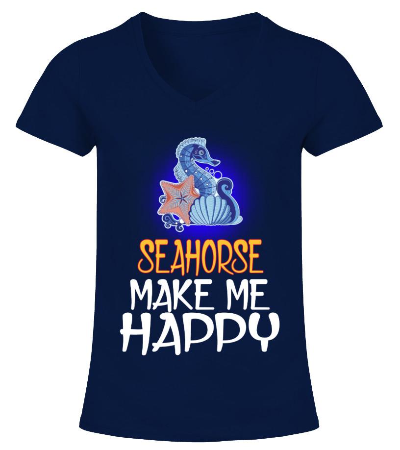 Seahorse Animals Lover T Shirts C-Q2Bg3