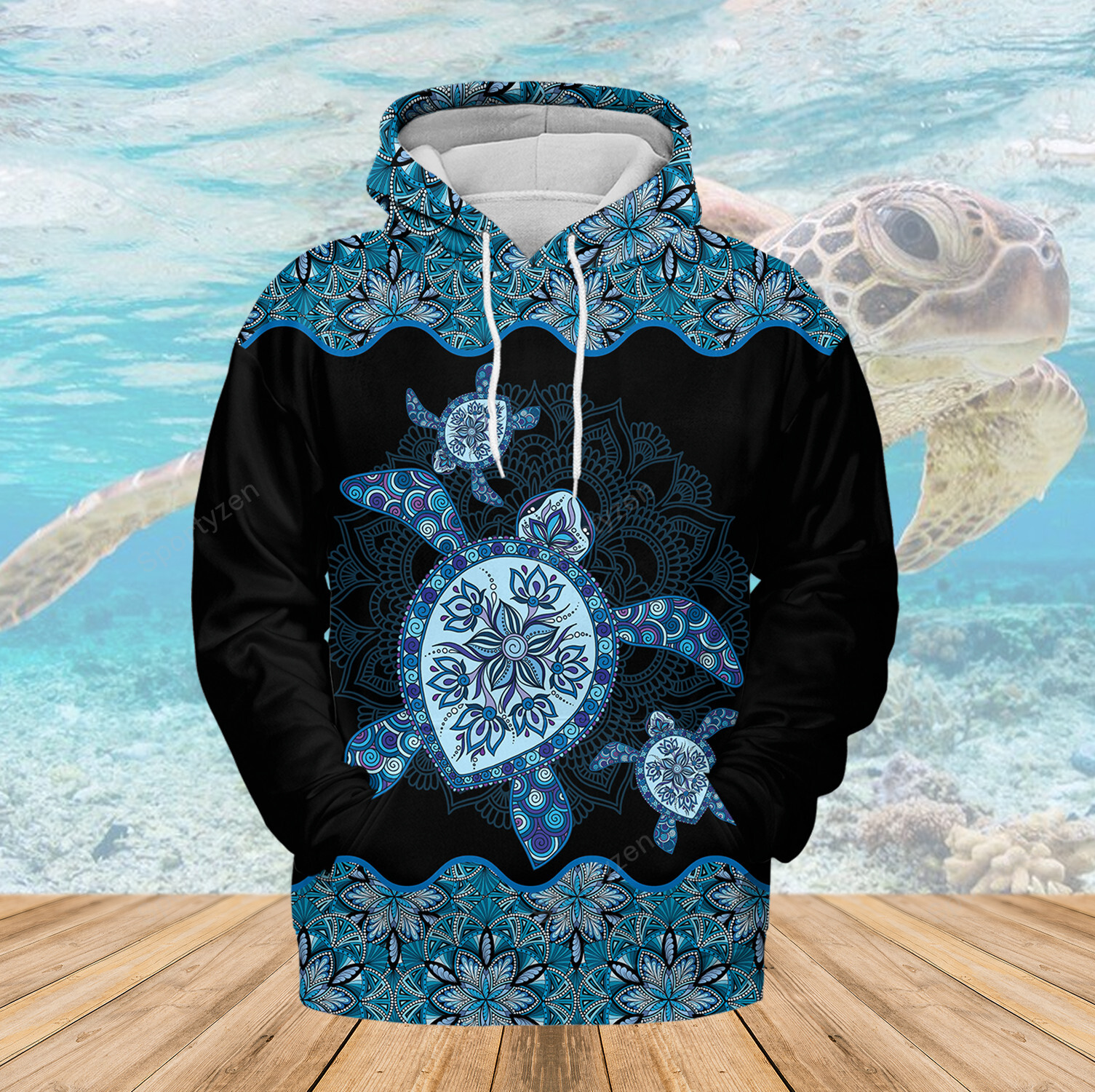 3D Hoodie – Leggings Mandala Turtle #161121L
