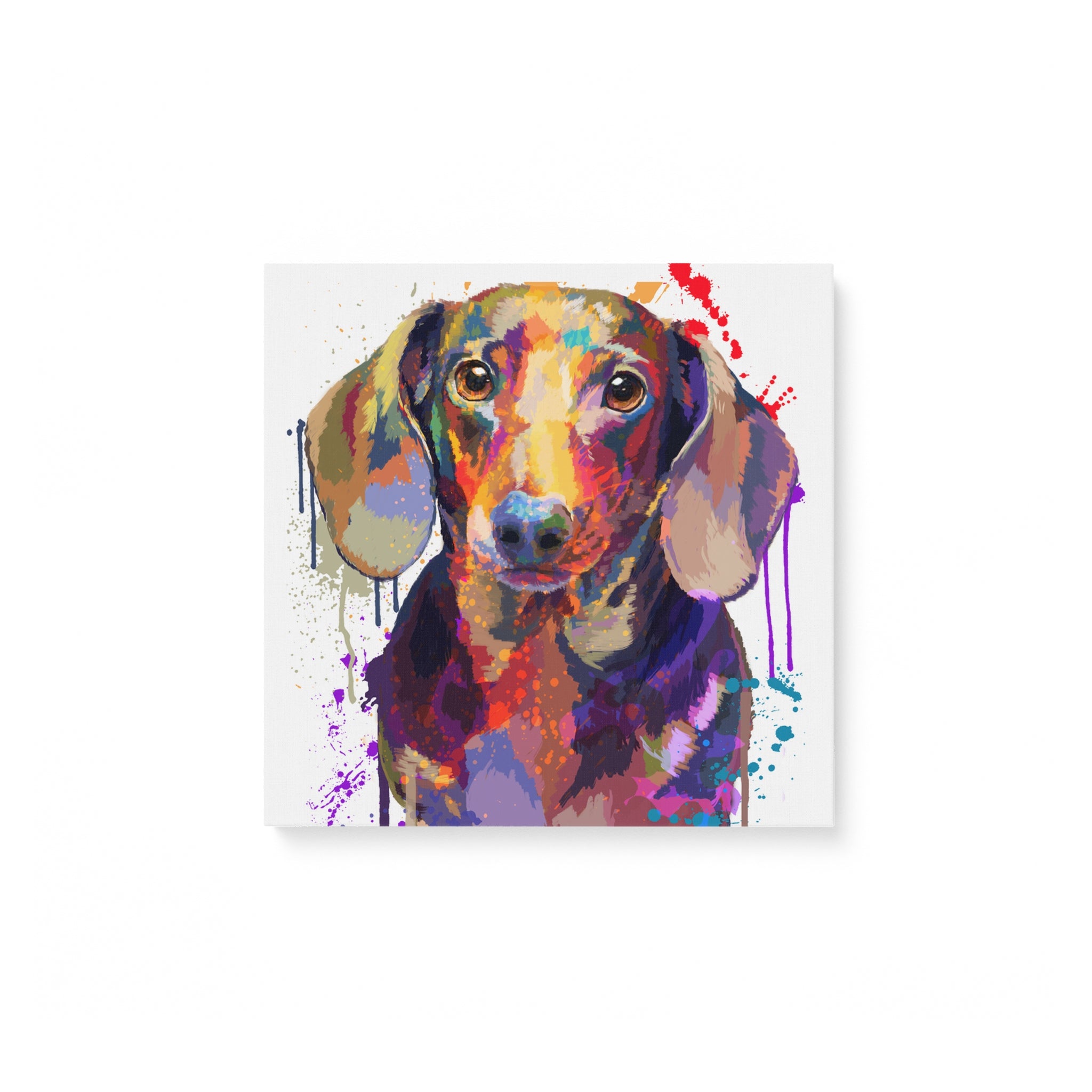 Dachshund 2 Water Color – Matte Canvas