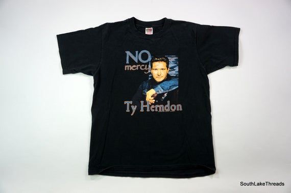 Vintage Ty Herndon Concert Tour T Shirt Black Men s XL