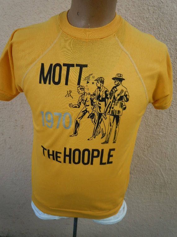 46 Rare Dated 1970 Mott The Hoople Sweat Shirt Single Sided Shirt