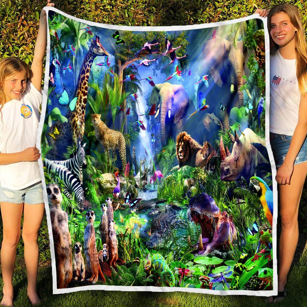 Animal In Jungle NI2610045DT Fleece Blanket