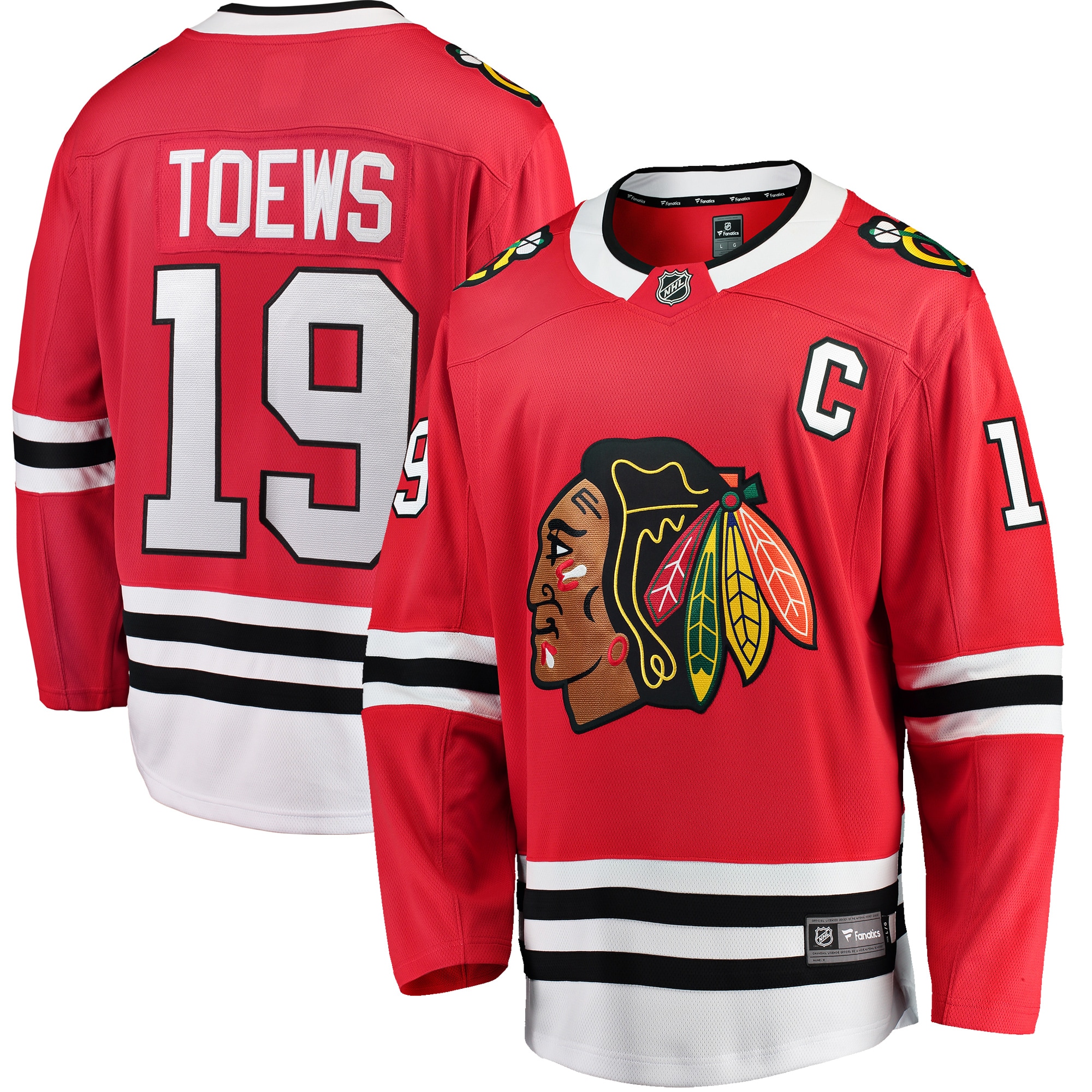 Jonathan Toews Chicago Blackhawks Branded Youth Home Breakaway Player Jersey – Red