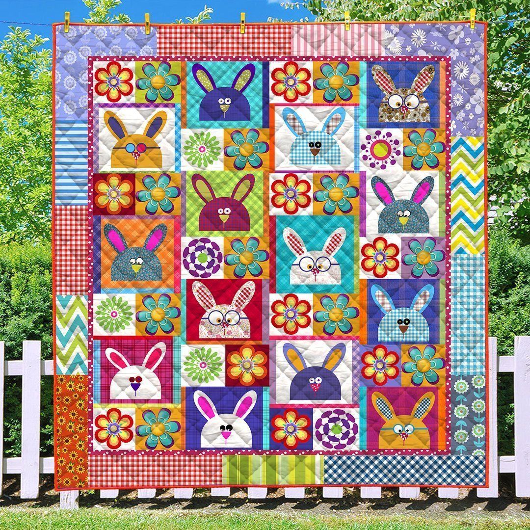 Rabbit Flower Quilt Tdhlh