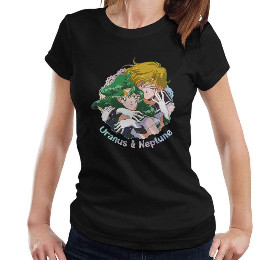 Sailor Moon Uranus And Neptune Embrace Women’s T-Shirt