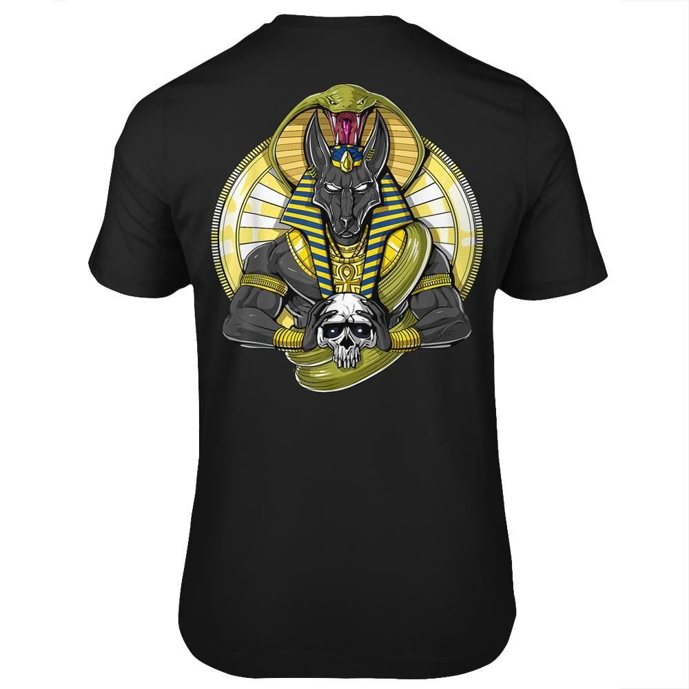 Anubis Skull Egyptian God Of The Dead Ancient Mythology T-shirt- Print ...