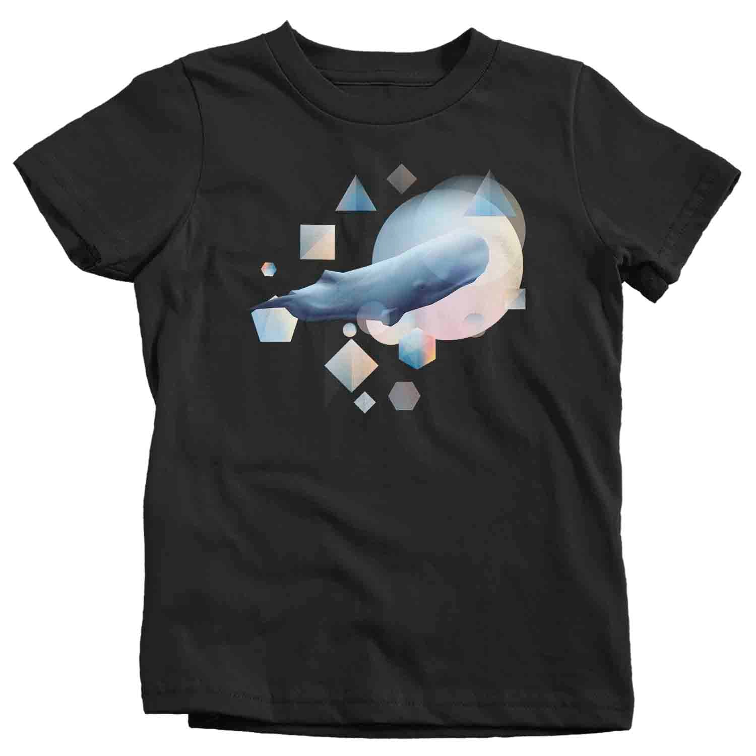 Kids Sperm Whale T Shirt Watercolor Whale Shirts Hipster Prism Modern Minimal Shirt Illustrated T Shirt Whale Gift Idea Boys Girls