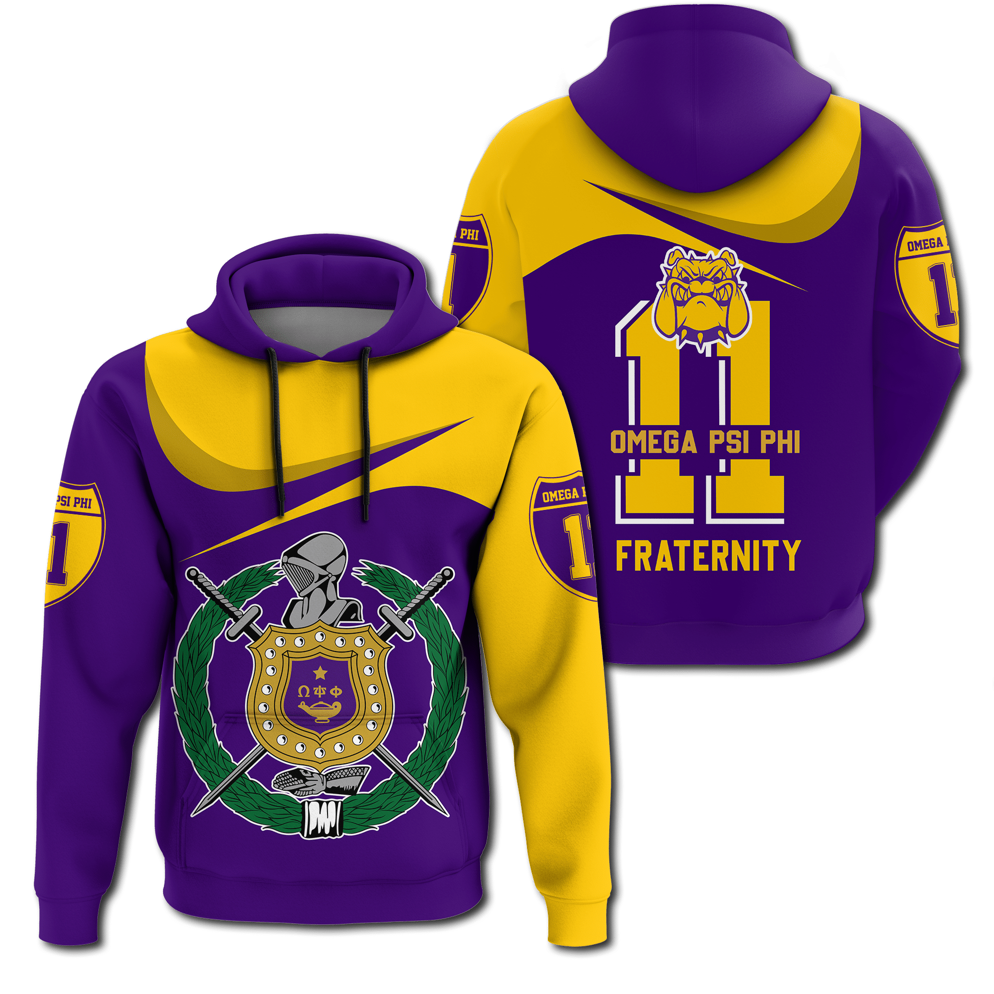 Wonder Print Shop Hoodie – Omega Psi Phi Curve Style Hoodie Lt10