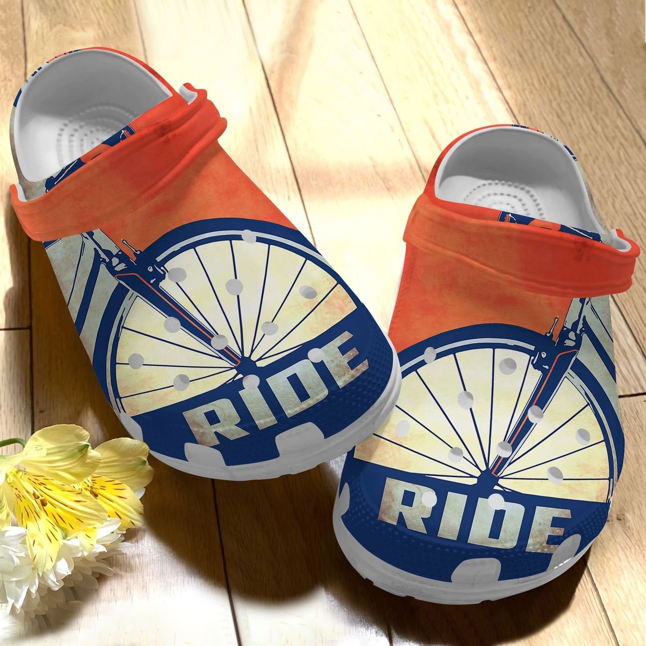 Cycling Personalized Clog, Custom Name, Text, Color, Number Fashion Style For Women, Men, Kid, Print 3D Ride