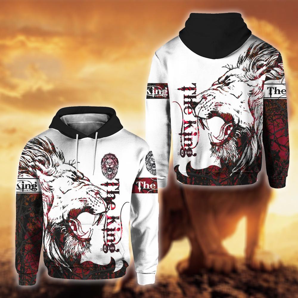 The Red Alpha King Lion 3D All Over Print | For Men & Women | Ht3352