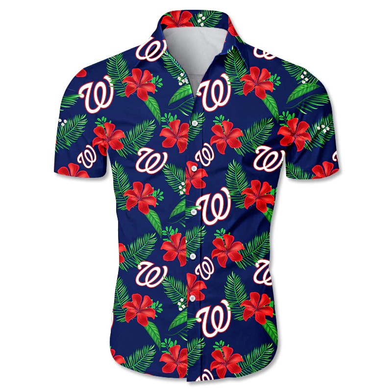 Washington Nationals Hawaii Shirt Tropical Flower Gift For Fans Ha20083