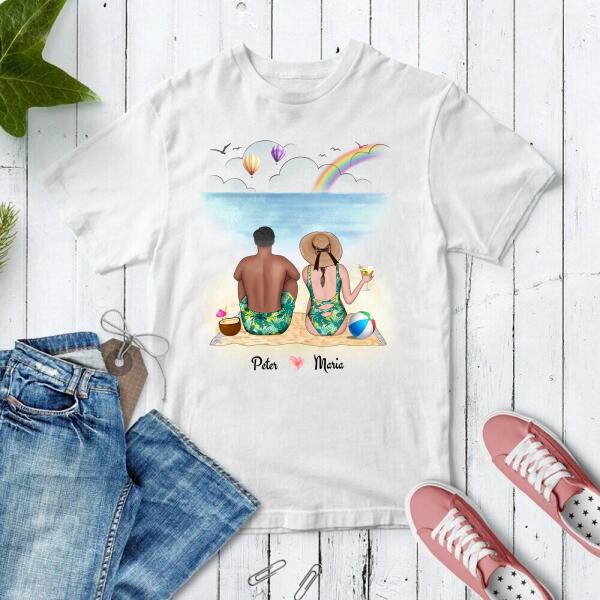 Personalized Cute Couple T Shirt – Wedding Gifts For Couples – His And Hers Shirts