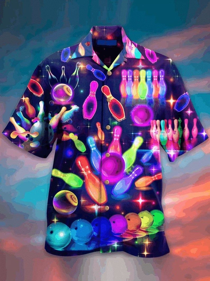 Bowling Multicolor Unique Design Hawaii Shirt Ha44390