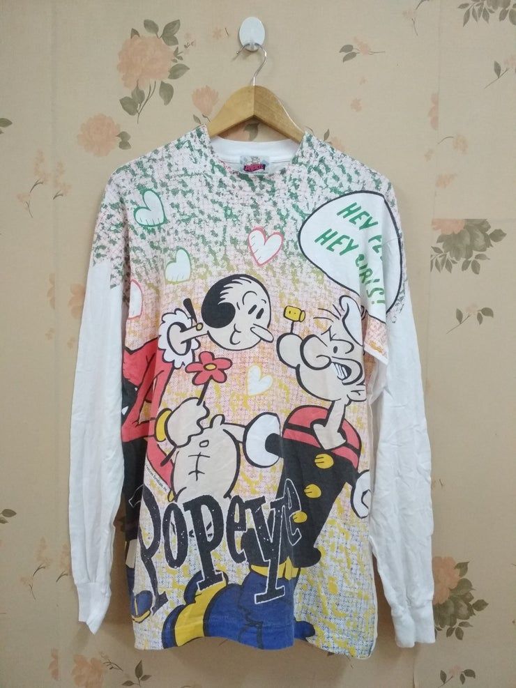 Vintage Popeye Cartoon Shirt