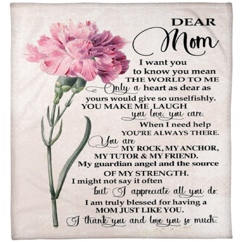 To My Mother I Appreciate All You Do Fleece Blanket Gift For Family,Birthday,Parents,Mother,Mom Gift Home Decor Bedding Couch Sofa Soft And Comfy