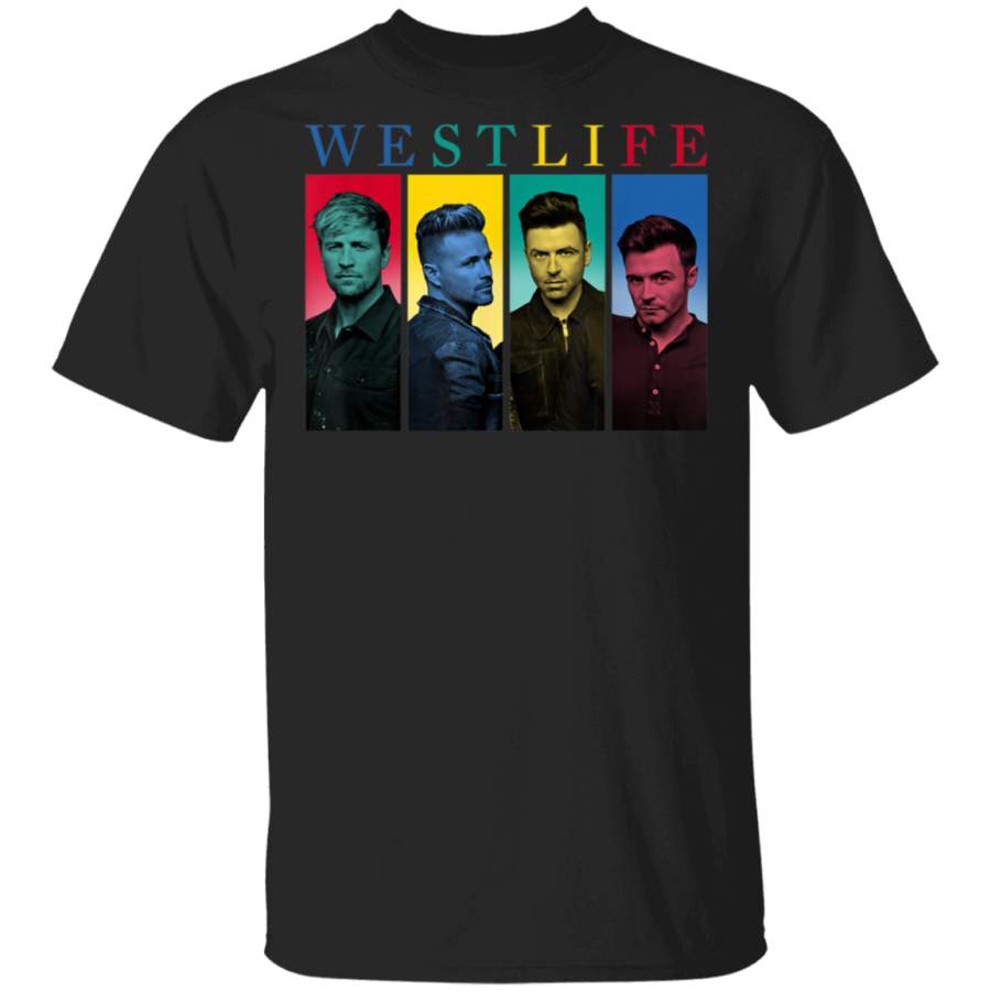 Westlife Official Coloured Headed  TShirt