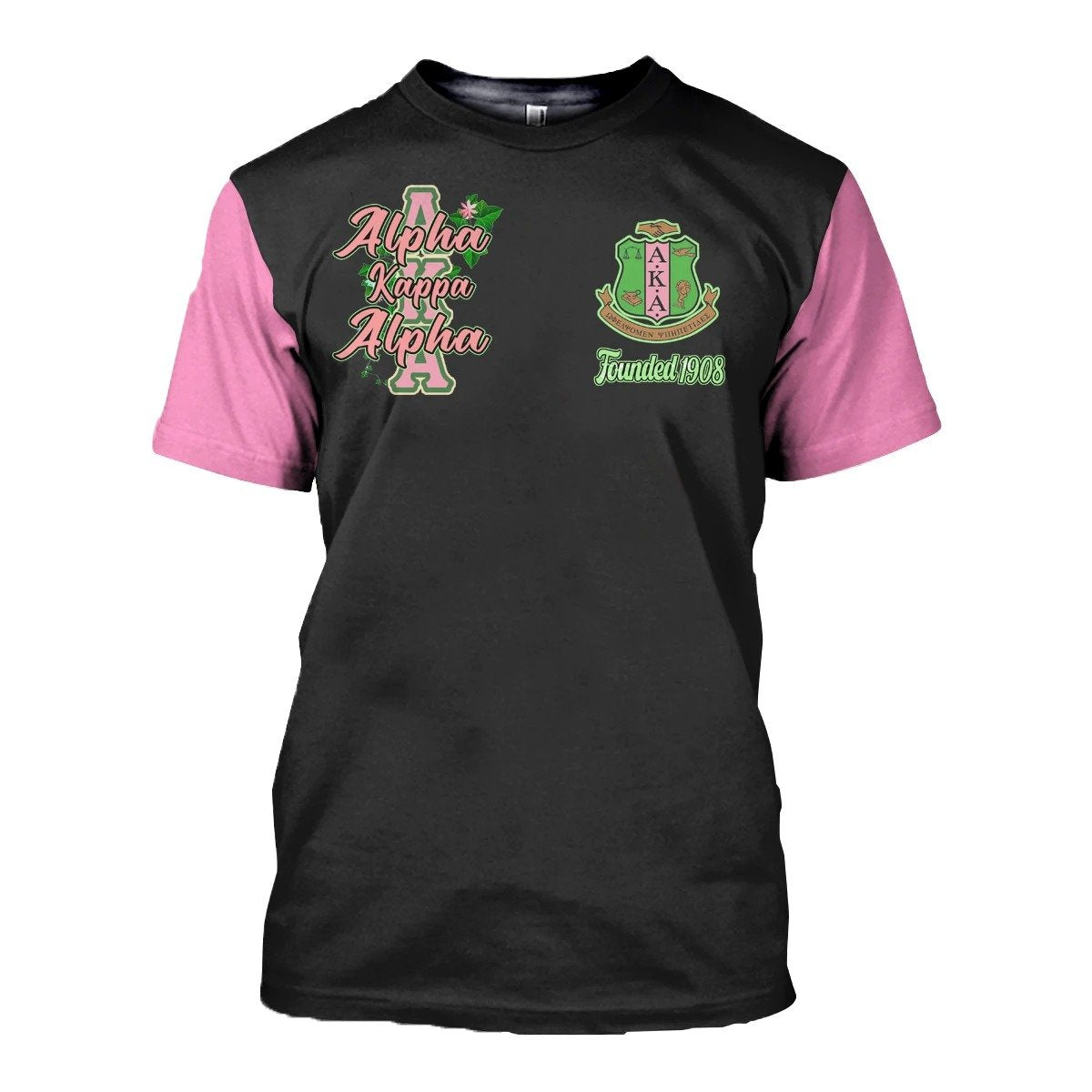 Greek Life T-Shirt – Alpha Kappa Alpha Beautiful Black Girl T-Shirt J5