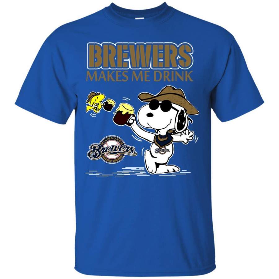 Milwaukee Brewers Makes Me Drinks T-Shirt