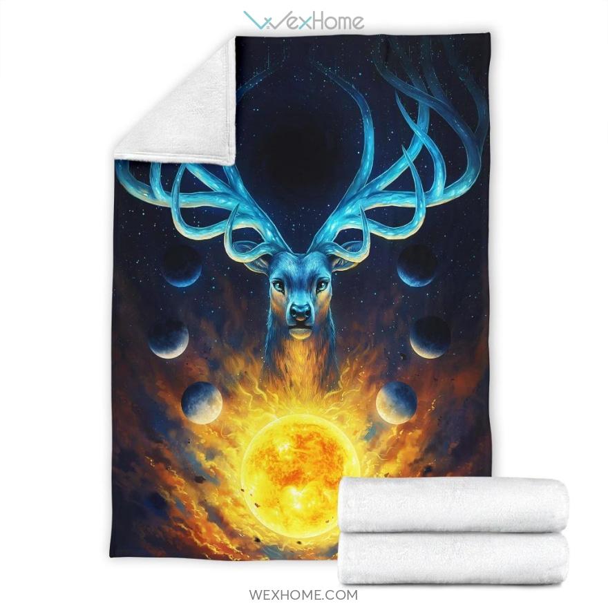 Galaxy Deer Premium Blanket