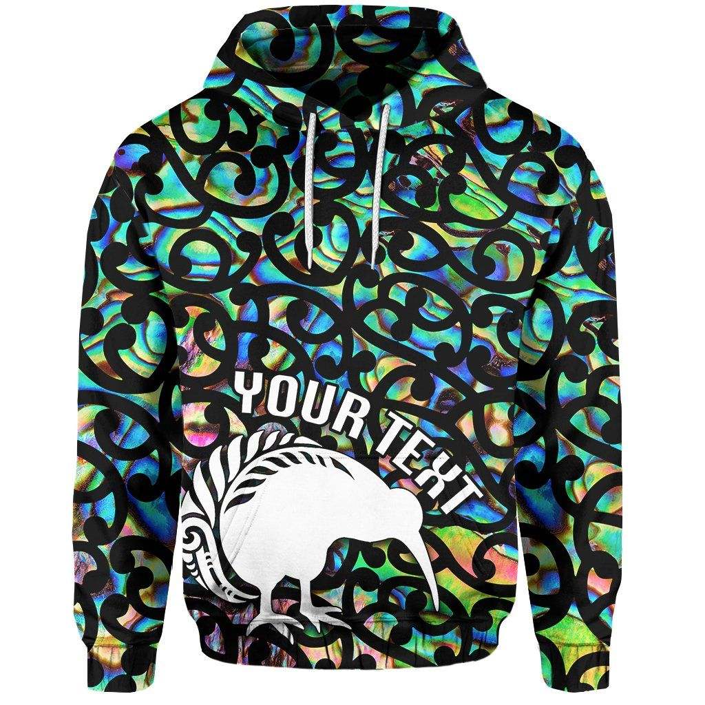 (Custom Personalised) Aotearoa Hoodie Papua Shell Kiwi Bird TH4