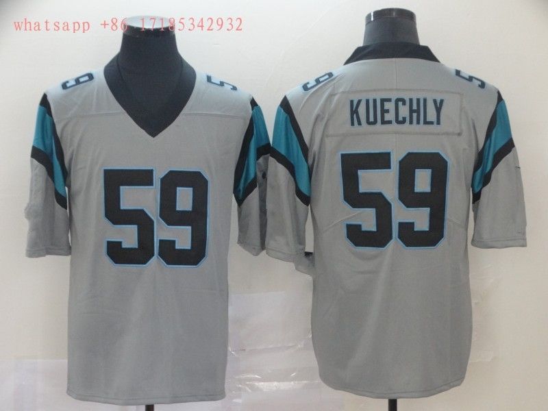 Carolina Panthers Julius Peppers #90 NFL 2020 Grey Jersey Jersey