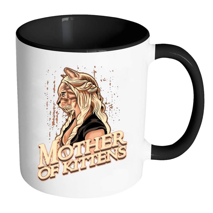 Mother Of Kittens – Full-Wrap Coffee Colors Accent Mug