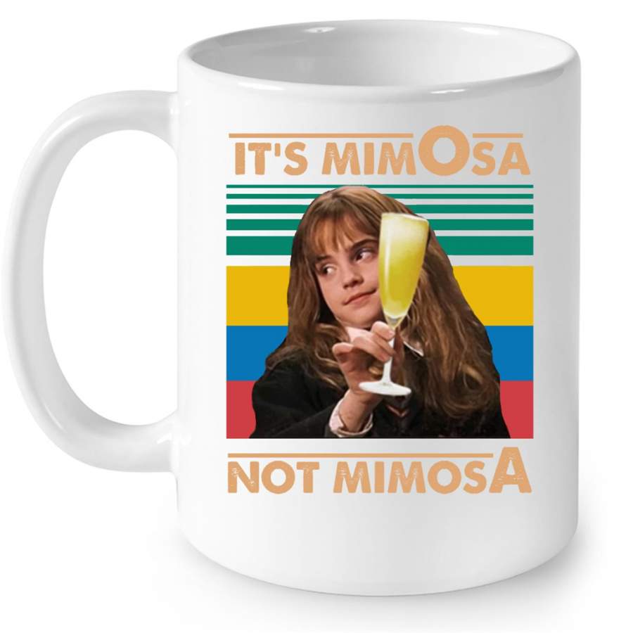 It Is MimOsa Not MimosA Classic Vintage Funny – Full-Wrap Coffee White Mug