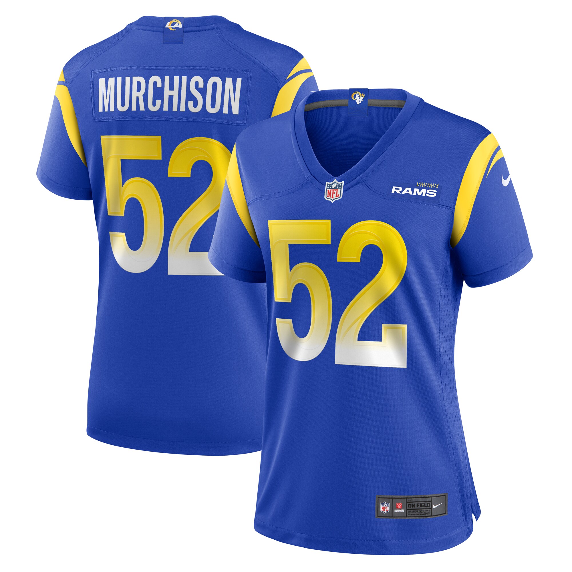 Women’s Los Angeles Rams Larrell Murchison  Royal Team Game Jersey