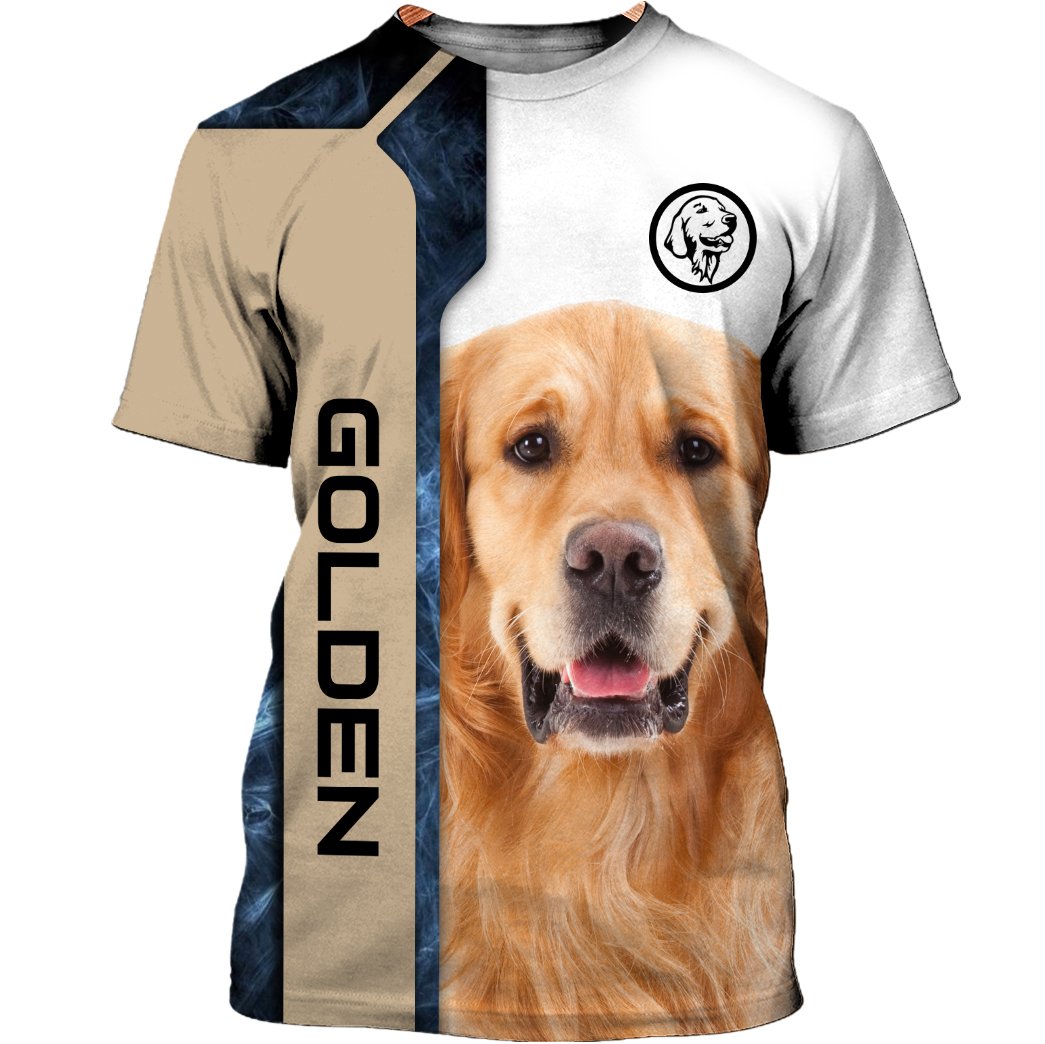 Gifts for Couples 3D Print Golden Retriever Adult Unisex
