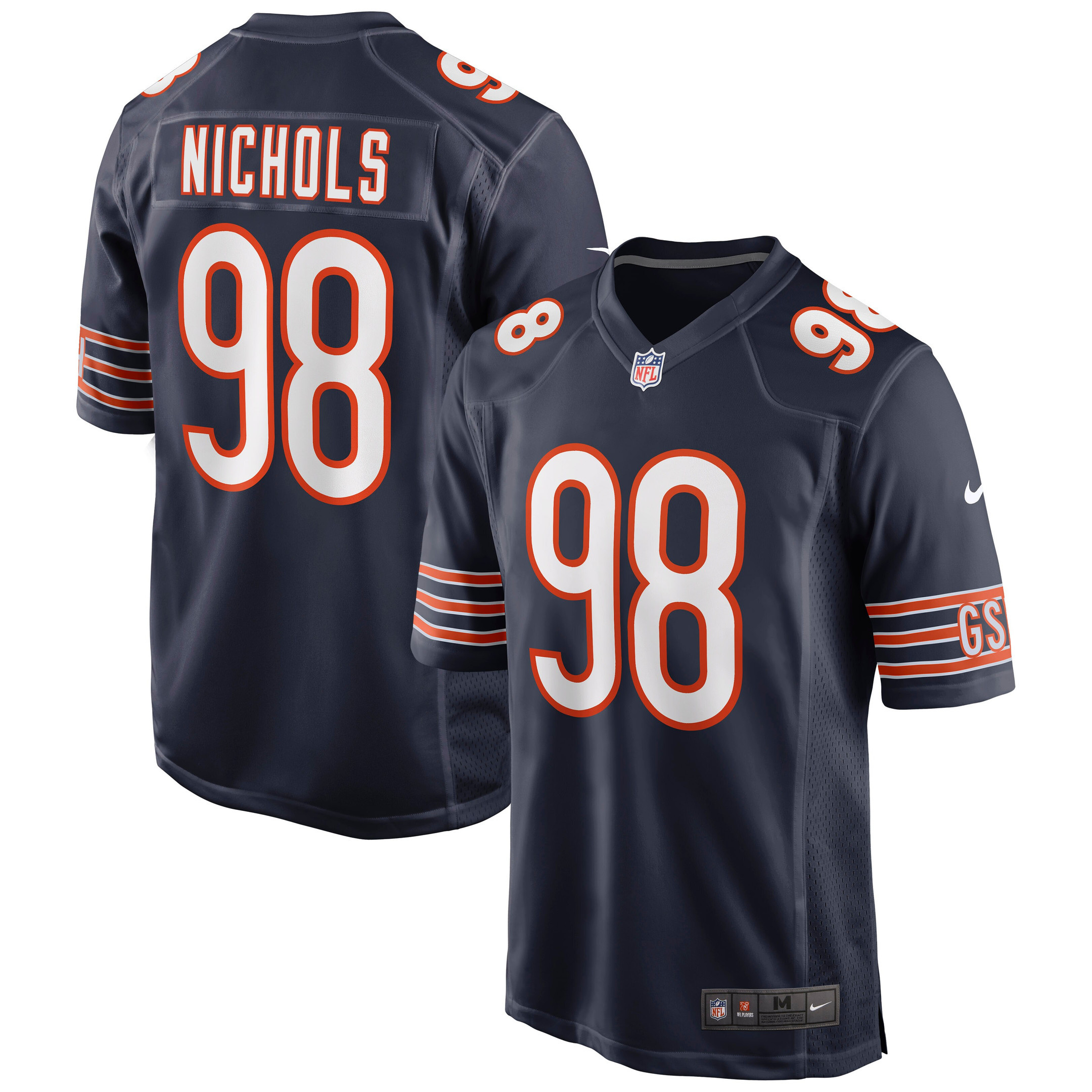 Bilal Nichols Chicago Bears Game Jersey – Navy NFL