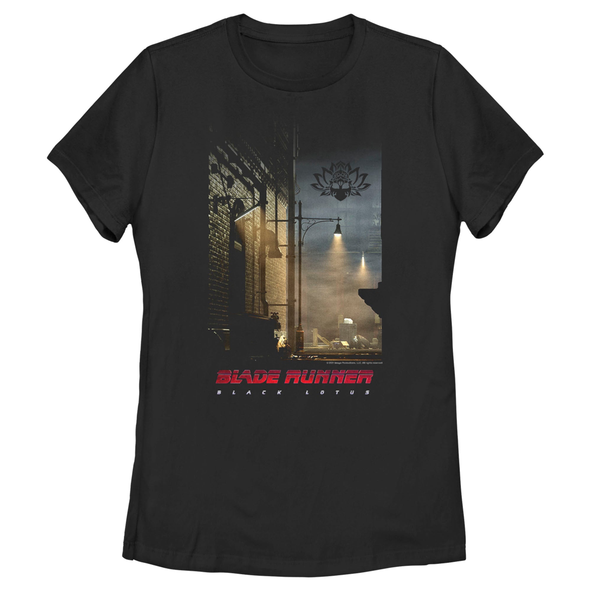 Women’S Blade Runner: Black Lotus City Streets Poster T-Shirt